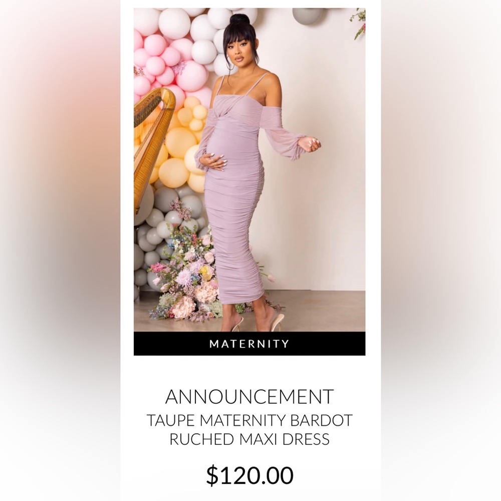 Lilac maternity dress